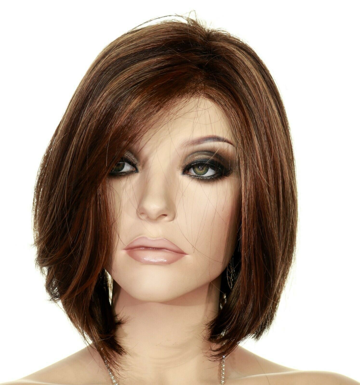 KRISTEN SMART LACE FRONT WIG RENAU COLOR FS6.30.27 TOFFEE TRUFFLE GREY BOB STYLE
