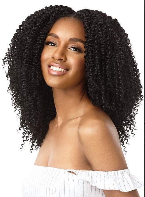Outre Big Beautiful Human Hair Premium Blend CLIP-IN 9PCS 4A KINKY CURLY