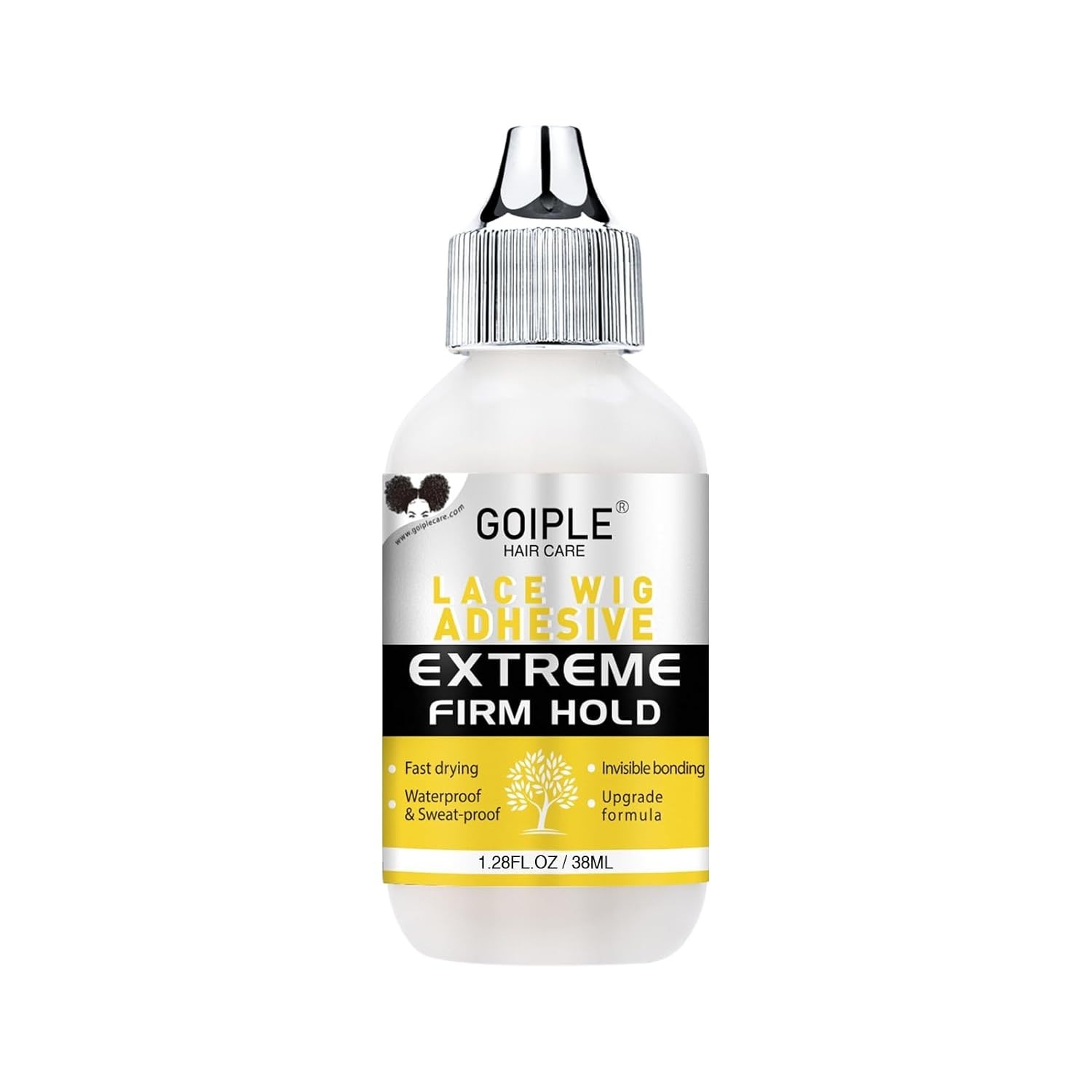 (3 PACK) Goiple Waterproof Lace Wig Glue 1.28 Fl OZ Fast Dry Adhesive for Hair