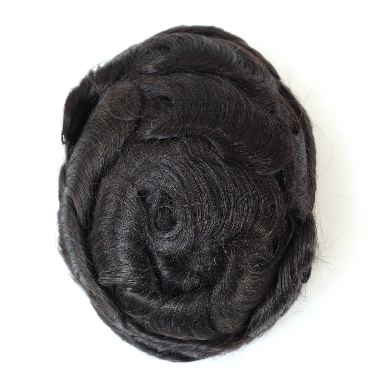 Ultra Thin Skin Mens Toupee Hairpiece Invisible Poly PU Hair Replacement Systems
