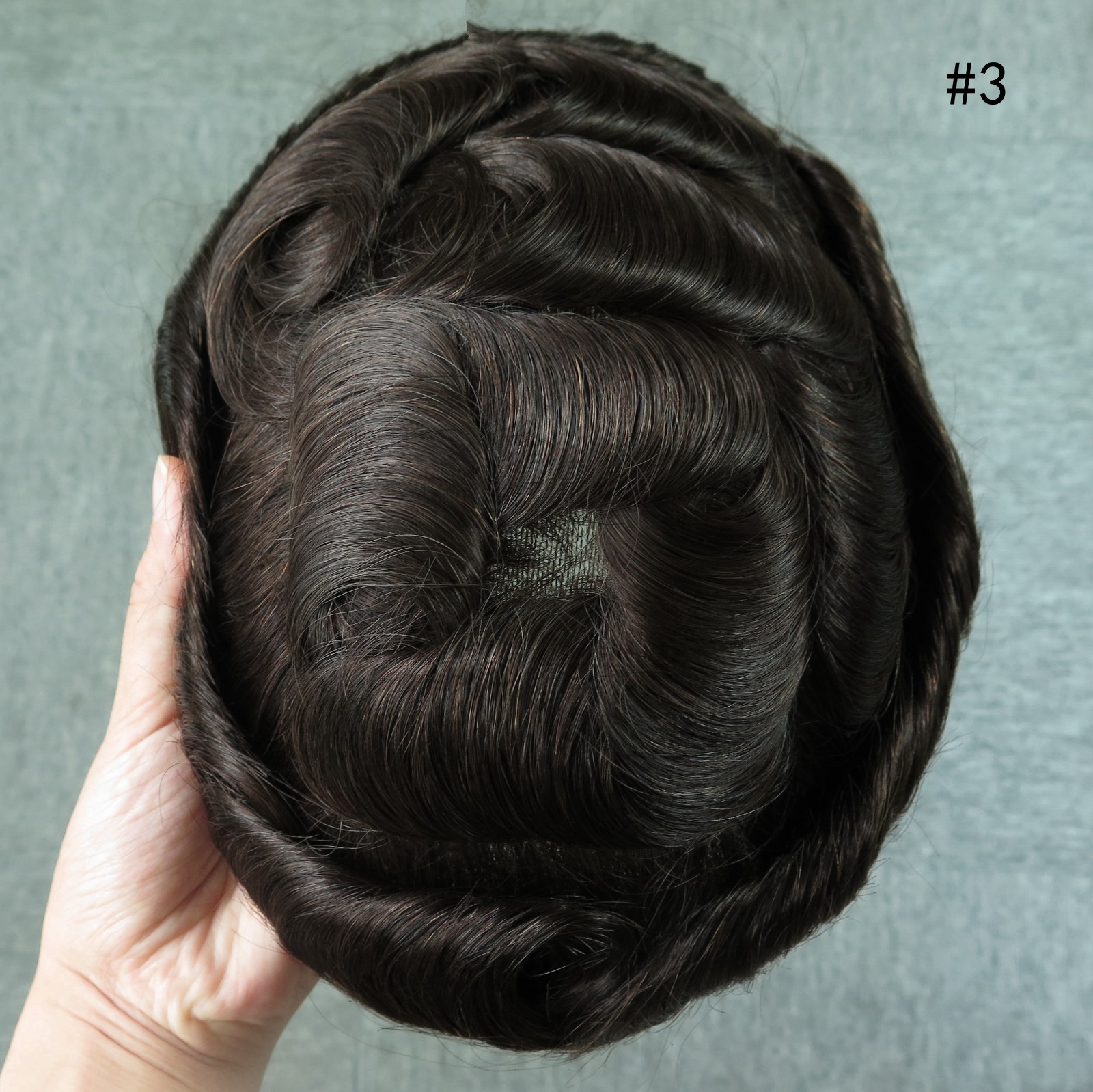 Toupee For Men Human Hair Repelecment System Lace Thin Skin Gent Hairpieces 8×10