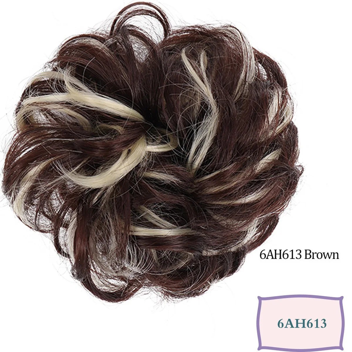 Natural Curly Messy Bun Hair Piece Scrunchie Updo Hair Extensions Real as
