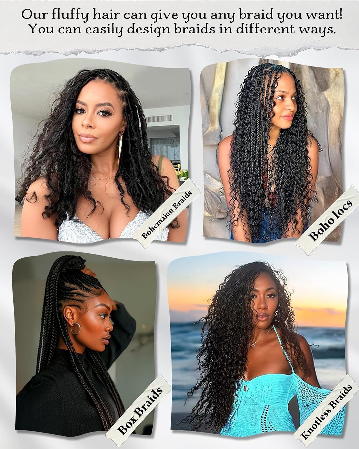 Deep Wave Bulk Braiding Hair-Wet and Wavy Human Braiding Hair,20 Inches 2 Bundle
