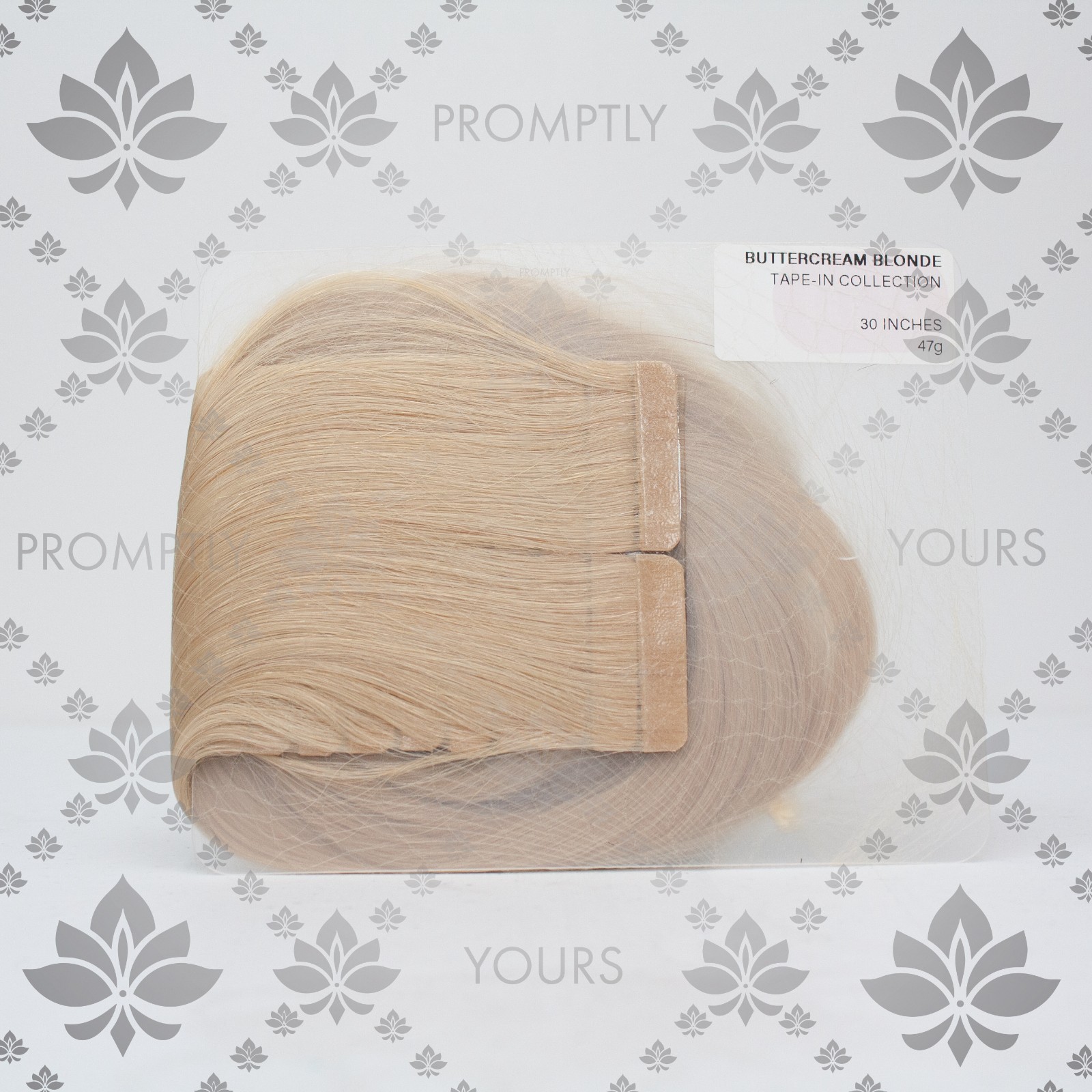 Luxy Tape-In Extensions – 30″ Buttercream Blonde – 100% Virgin Human Hair (50g)
