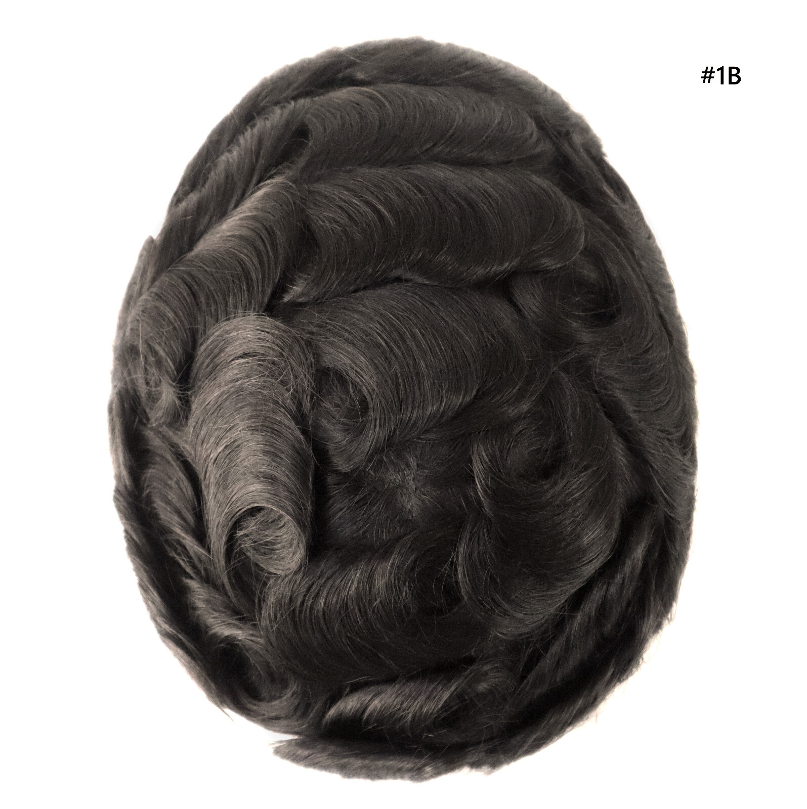 Toupee For Mens Human Hair Mono Skin Versalite Lace Replecement System Hair 8X10