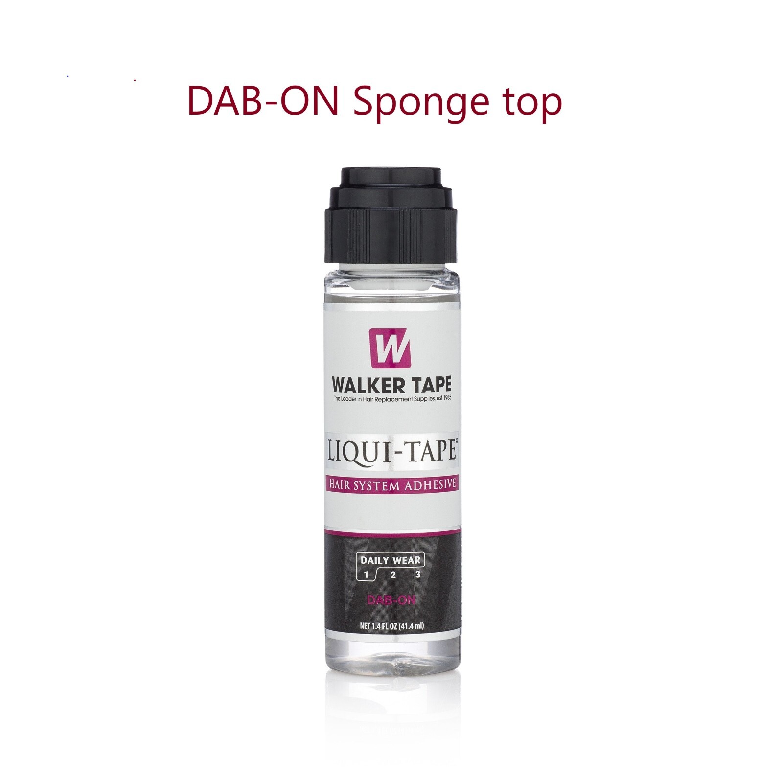 Liqui Tape Hair Adhesive 1.4 ounce DAB-ON Sponge Walker Tape Co.