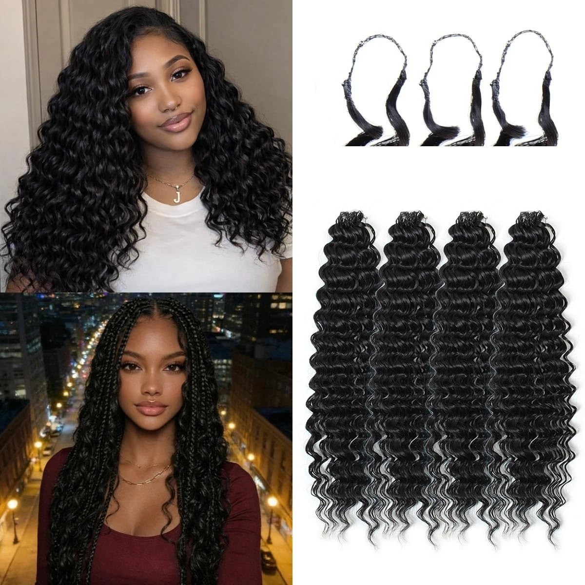 Effortless Style with 100 Strands 18 Inch Miracle Knots Crochet Hair Extensions