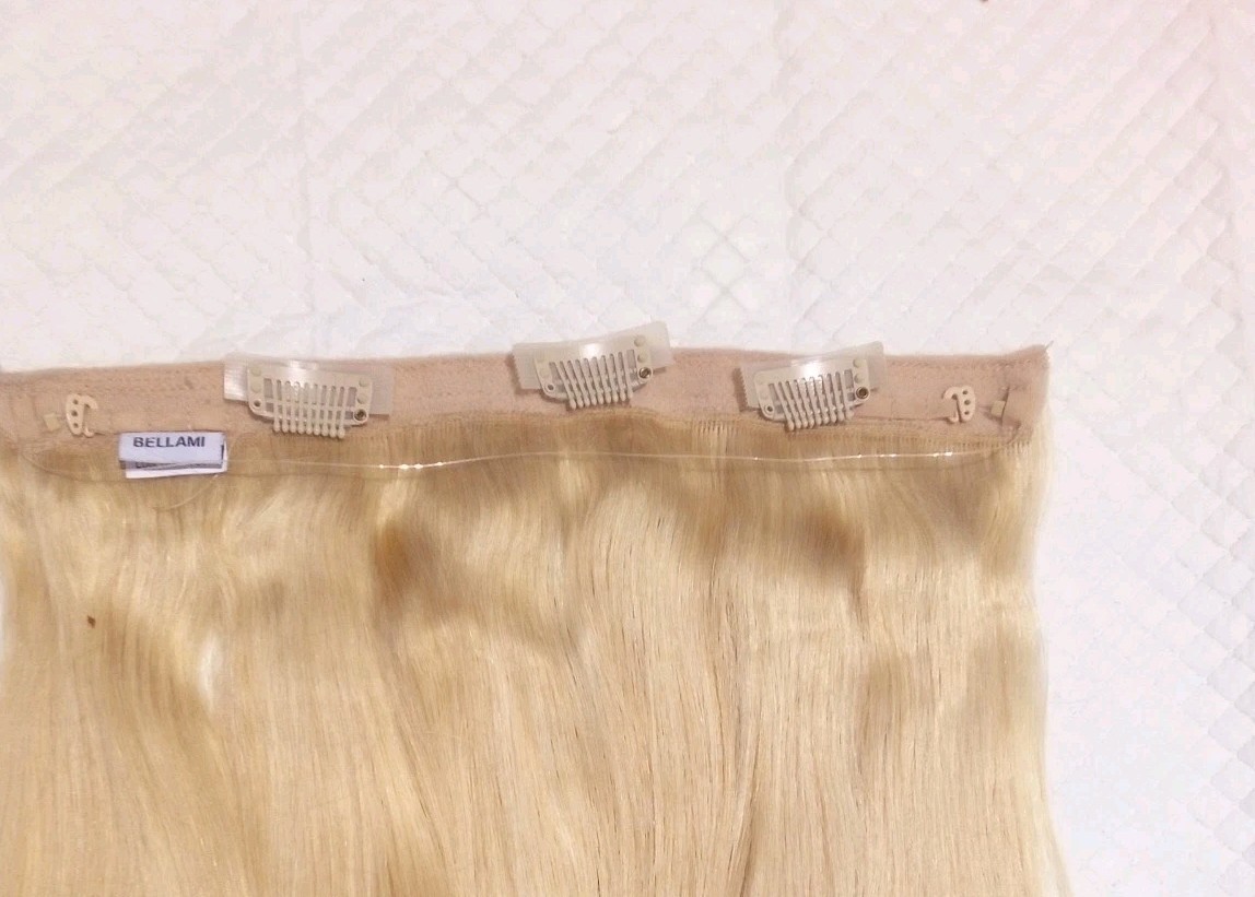 Bellame Instant Volume Halo Hair Extensions Kit 140g 16″ #613 Beach Blonde