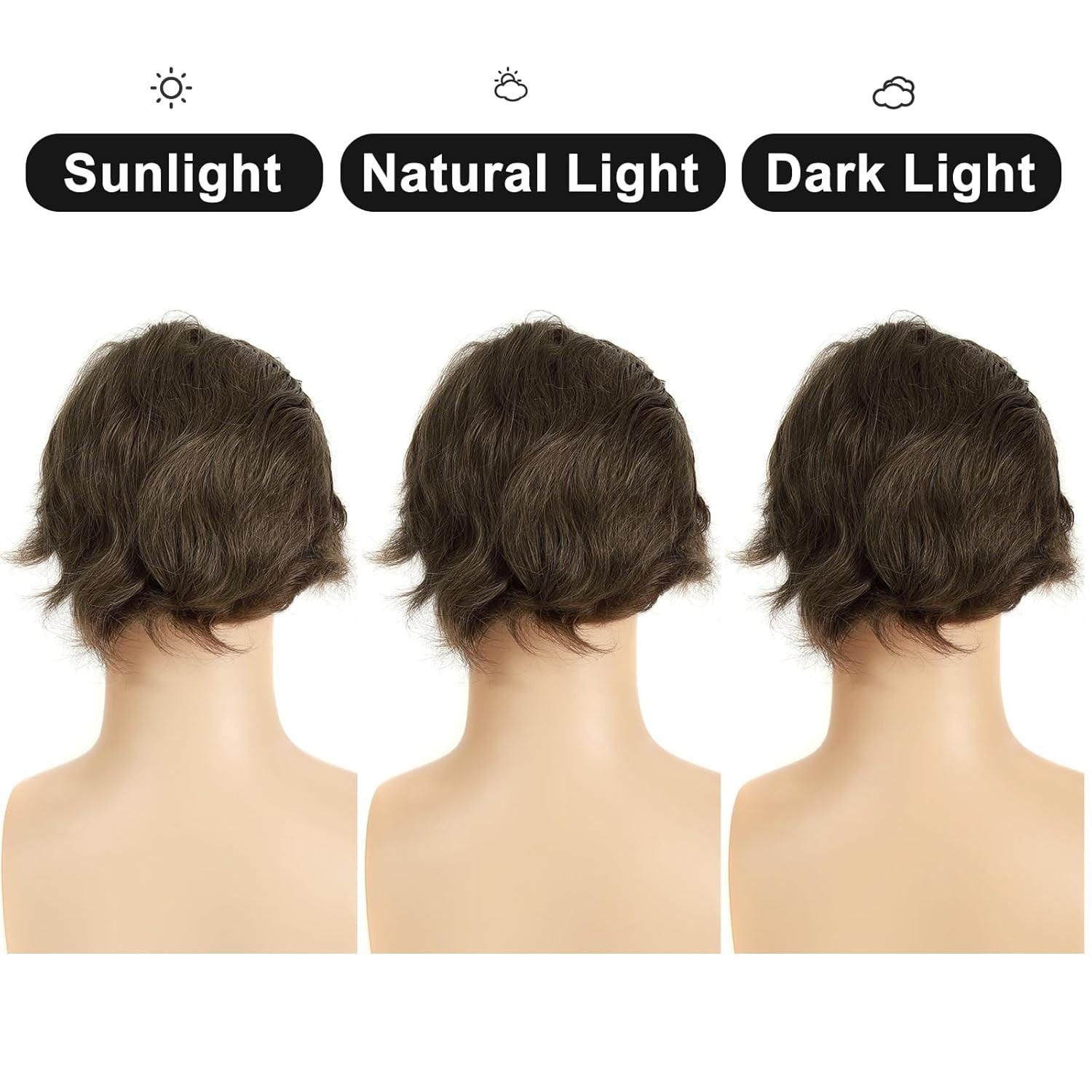 Swiss Lace Top Invisible PU Base Toupee for Men #6 Light Brown 8×10 130% Density