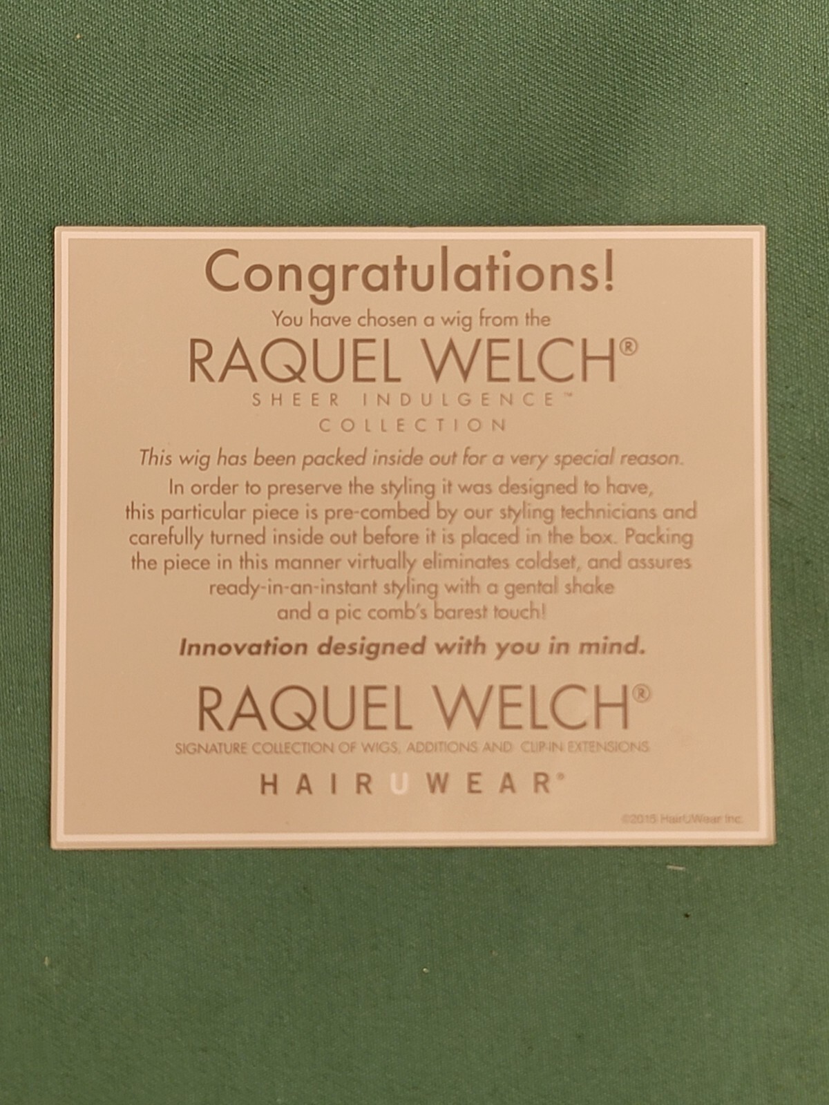 Raquel Welch Sheer Indulgence Shoulder Length Layered Black Coffee NWT