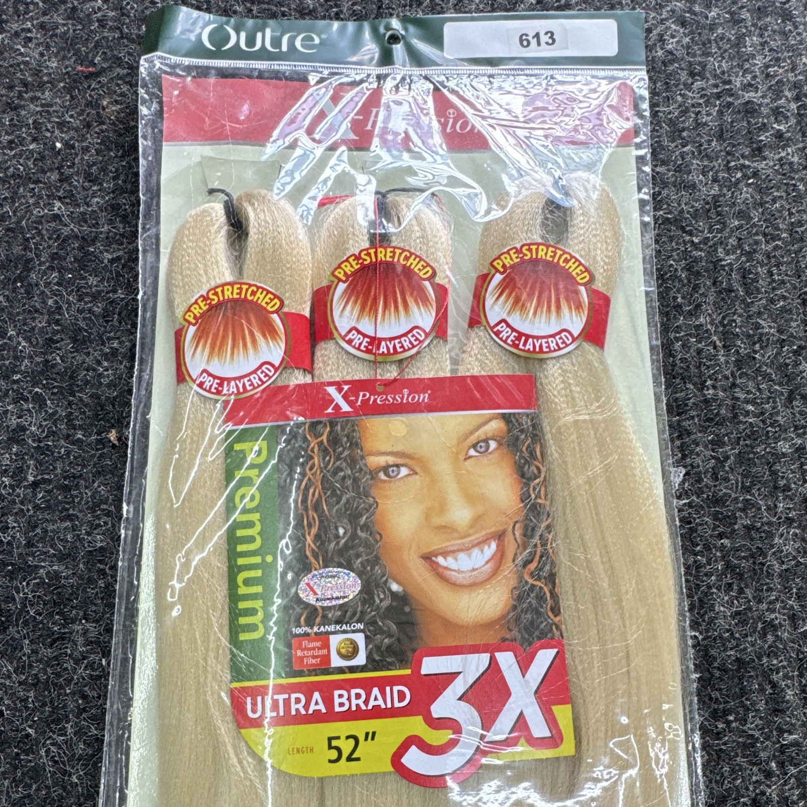 Outre X-Pression Ultra Braid Pre-Stretched Kanekalon Hair 52in 3X 613