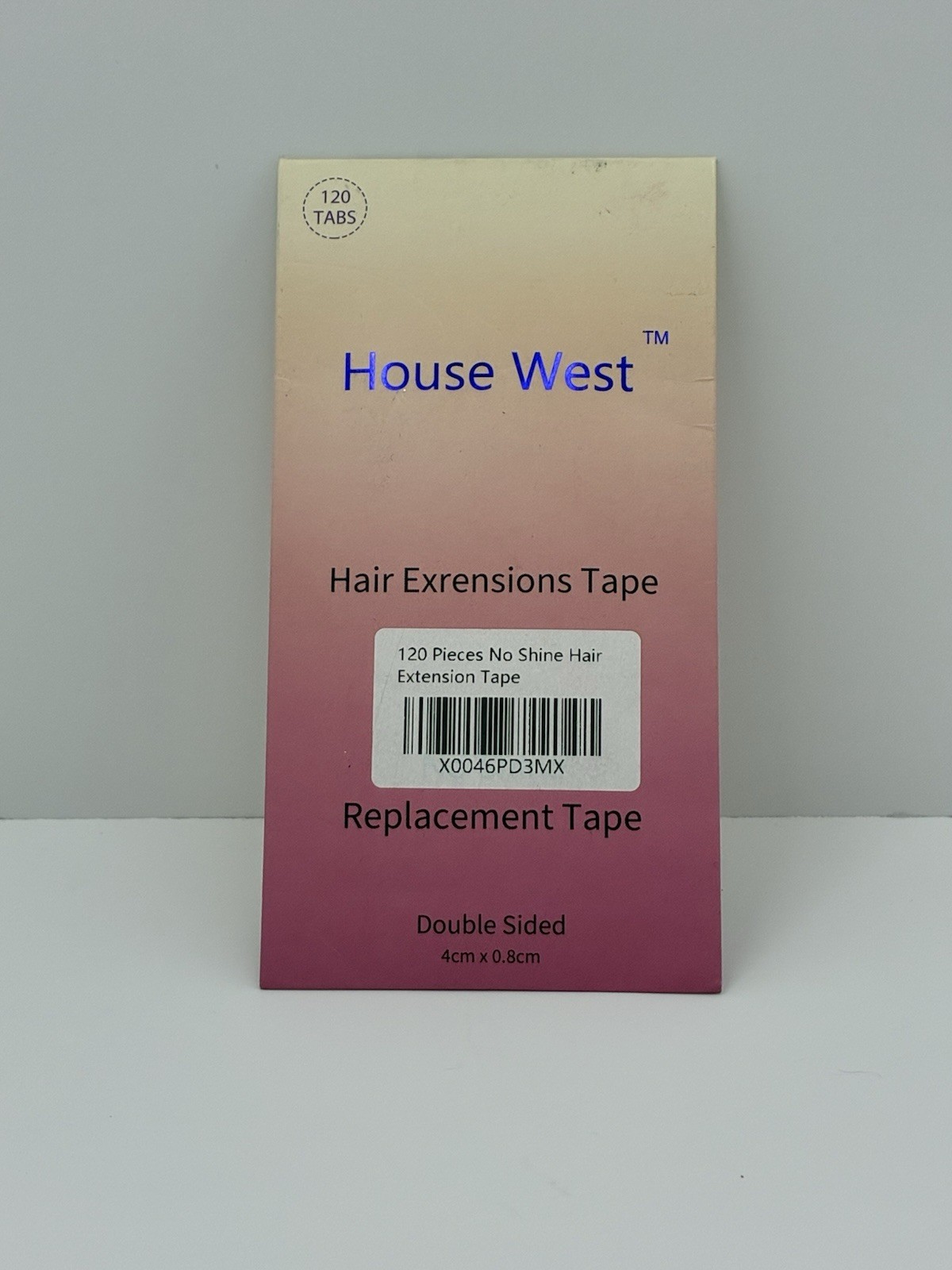 Hair Extension Tape 120 Pcs Pre-Cut No Shine Hair Extension Tape 1.57×0.3 inches