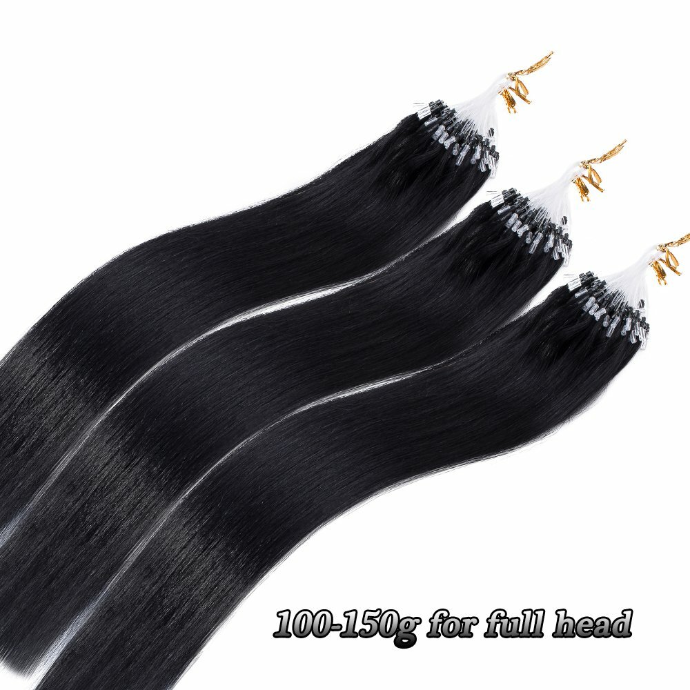 Micro Beads Link Micro Ring Loop Brazilian Remy Human Hair Extensions 100s-200s