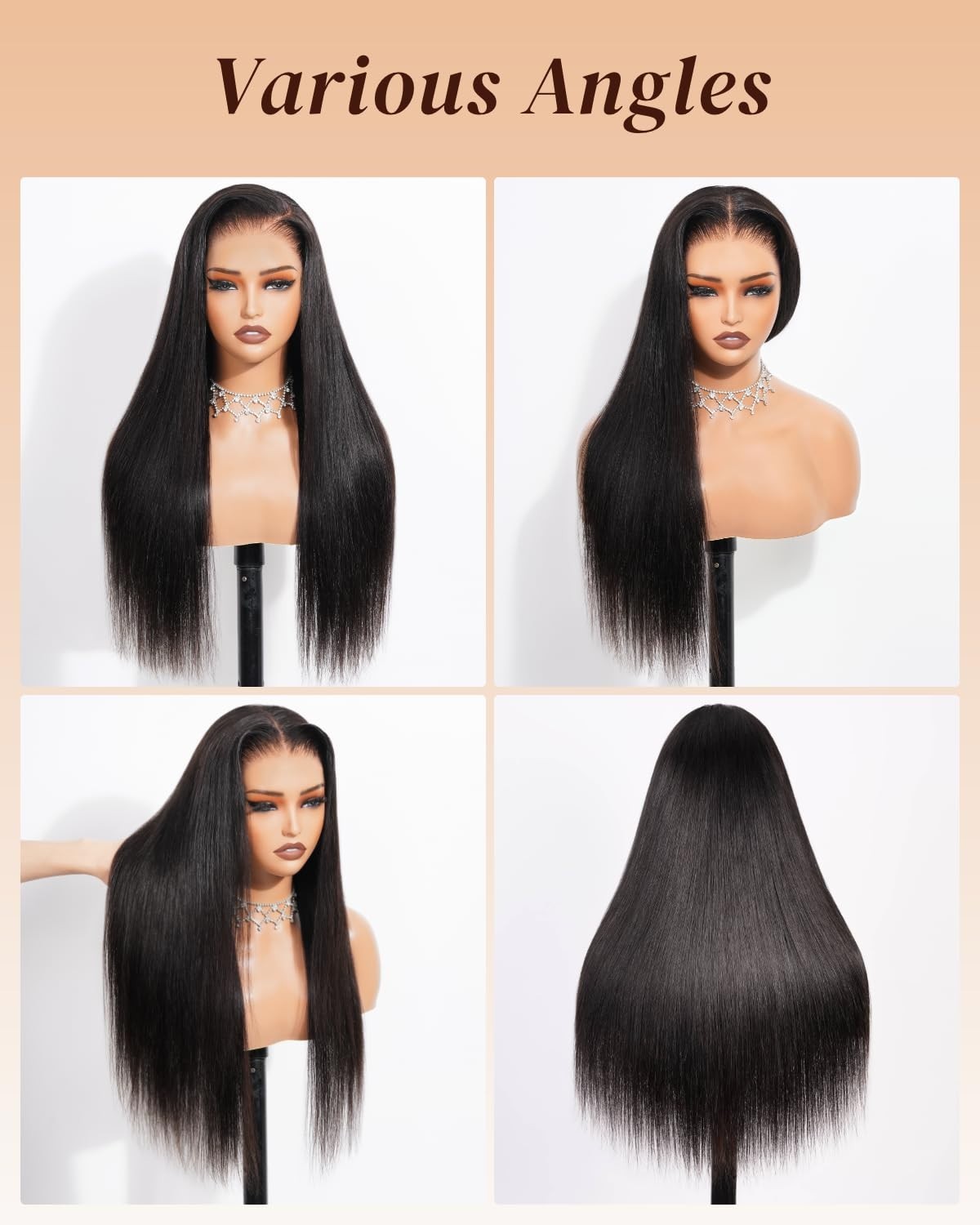 13×6 HD Lace Glueless Human Hair Wig 210% Density Pre-Plucked 20 Inch Straight