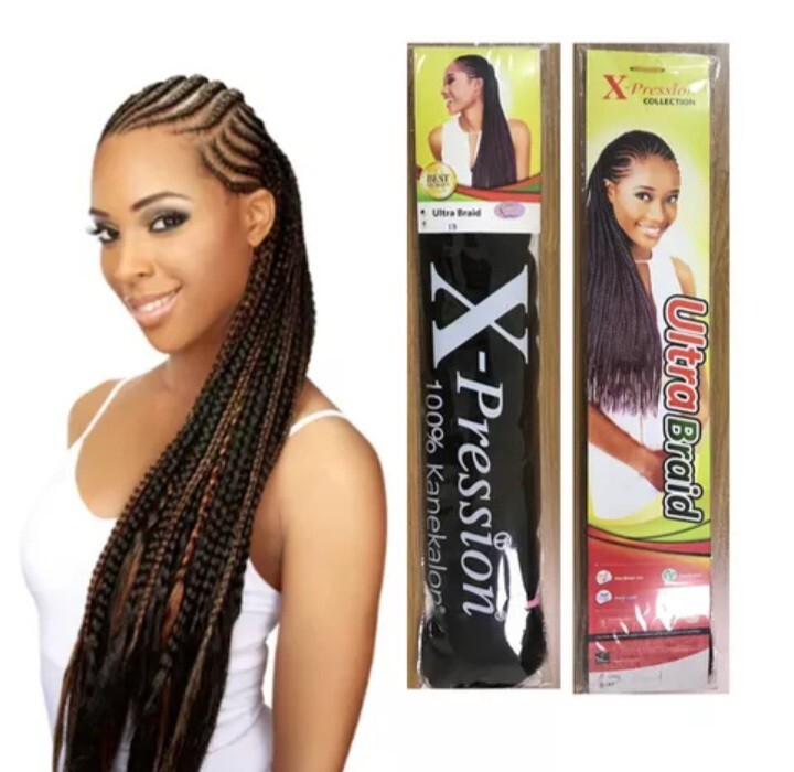 Xpression Kanekalon 82″ 165g 5 packs, color 33