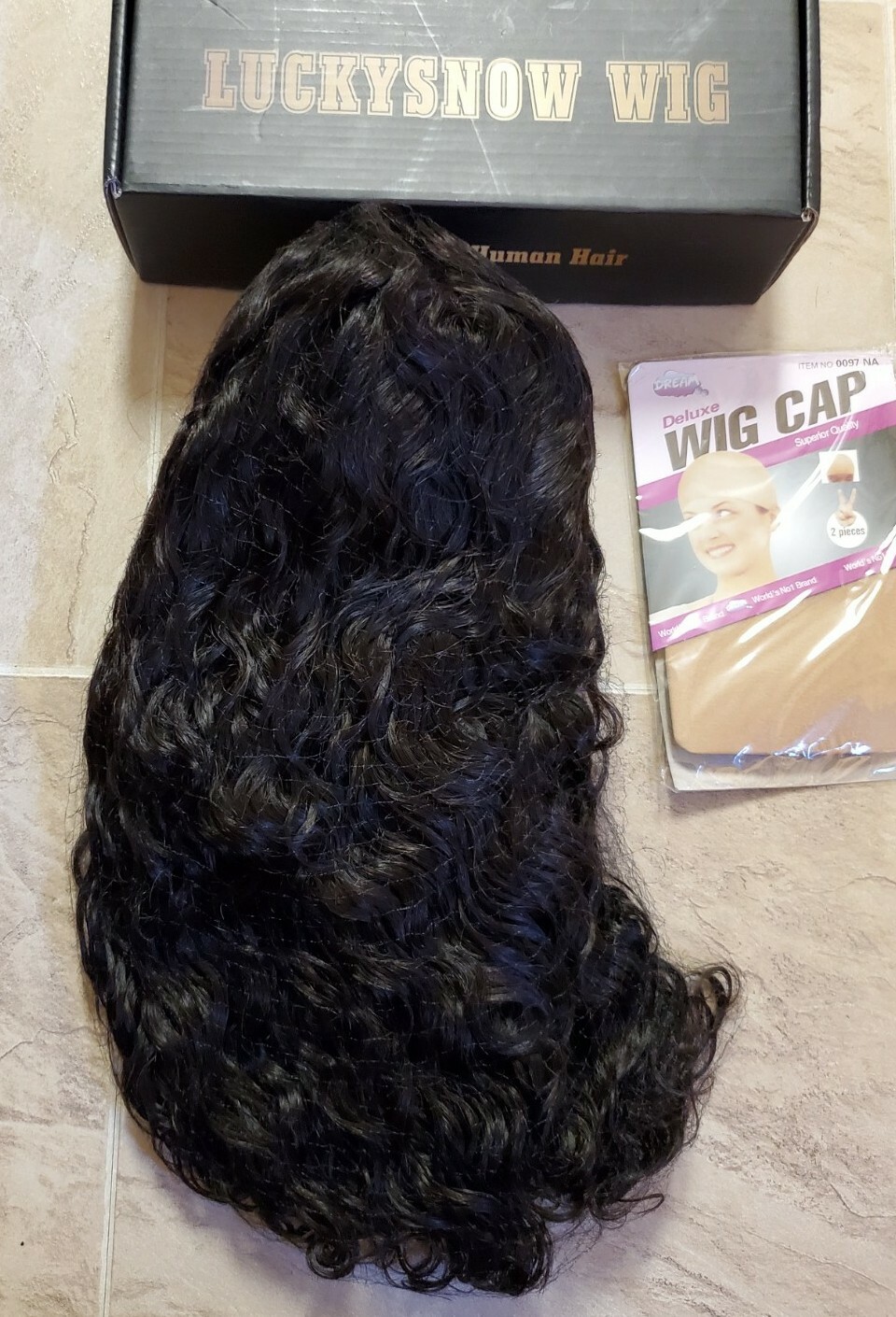 Luckysnow Wig. 100% Virgin Human Hair. 14 Inch. Swiss Lace. 150% Density.