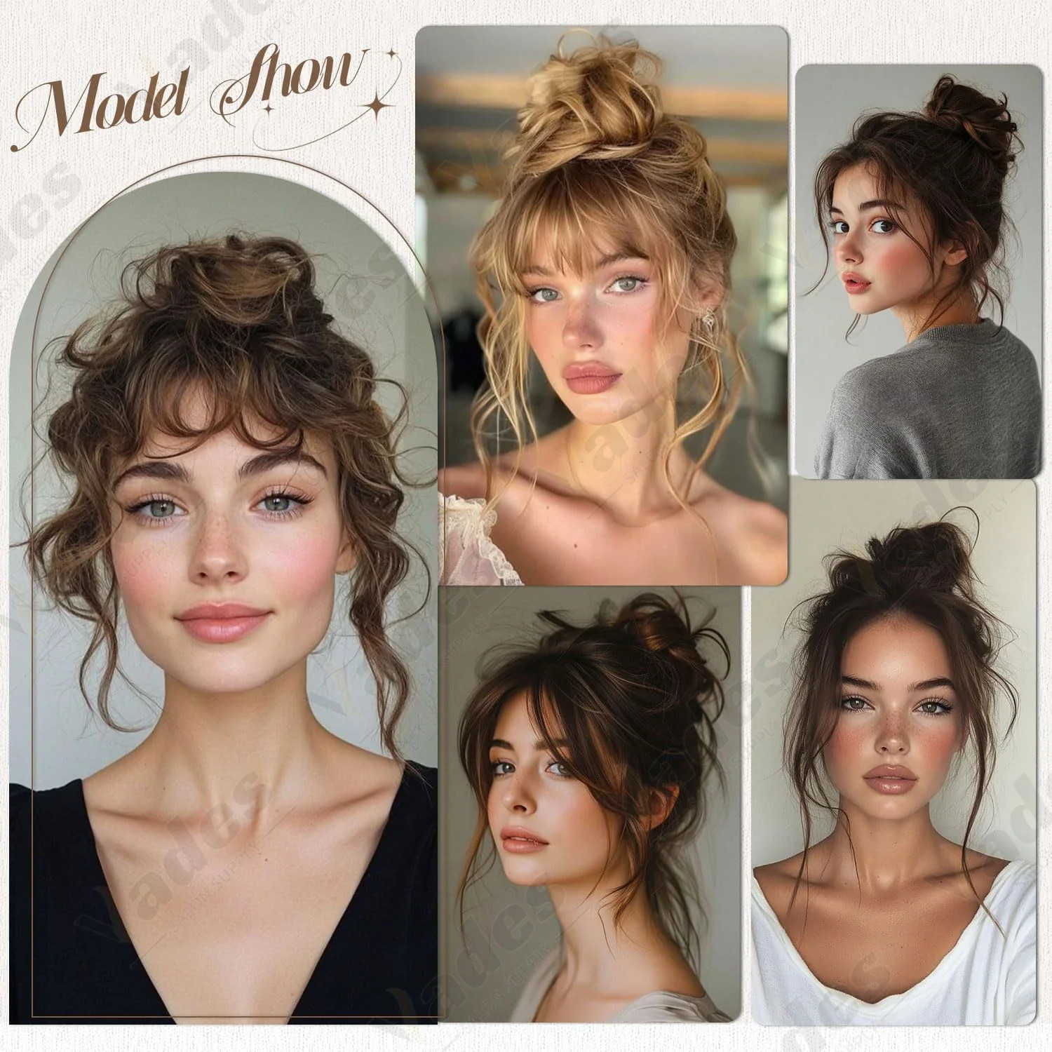 Human Hair Messy Bun Scrunchie – Real Remy Hair Updo Hair Piece for Women,