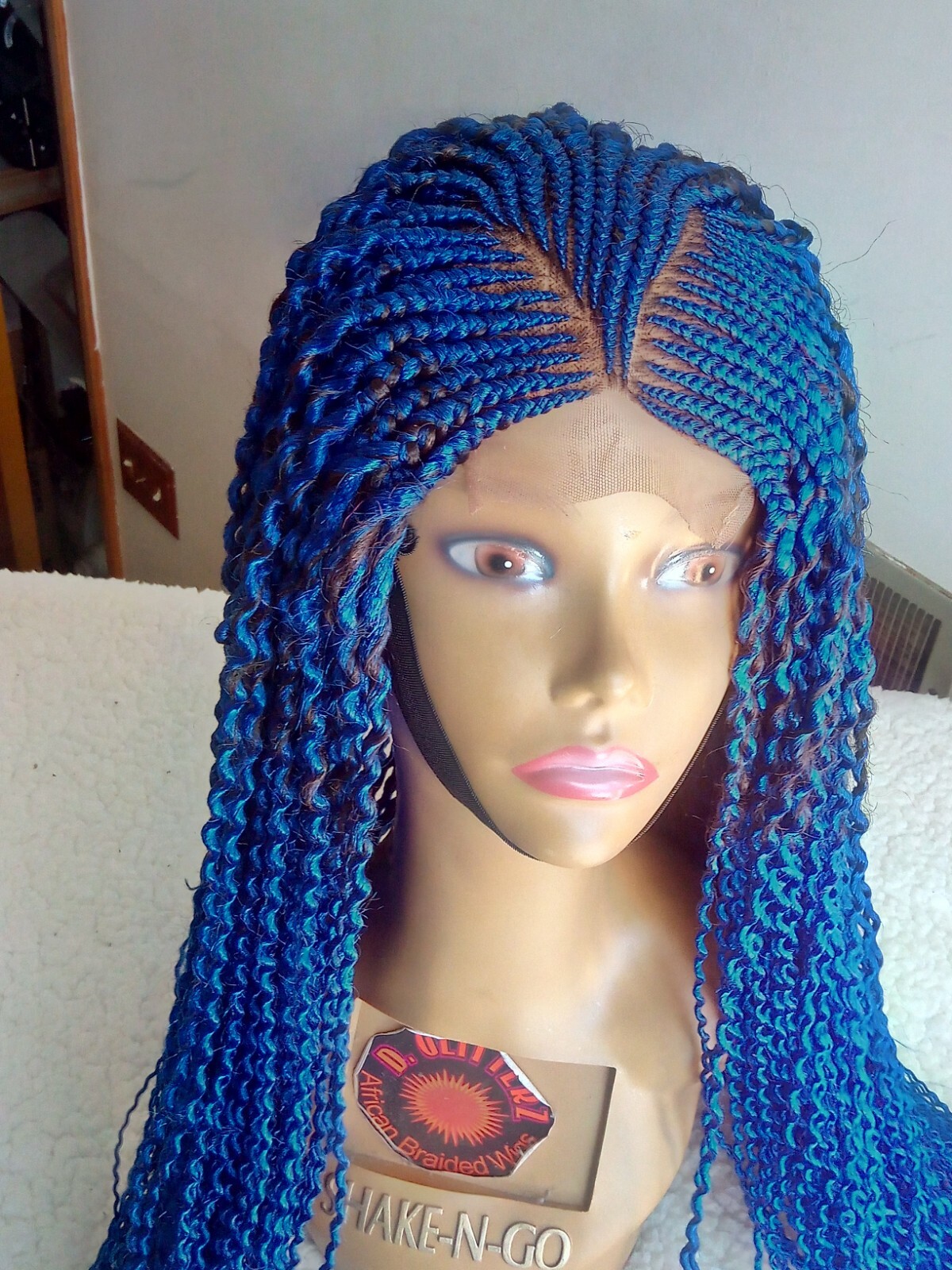 AFRICAN BRAIDED WATERMELON WIG 40″ (AVAILABLE COL BLUE)