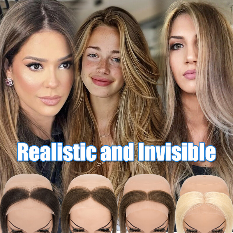 Front Hairline Full Lace Cover-up Hairpiece Remy Human Hair Patch Topper Toupee