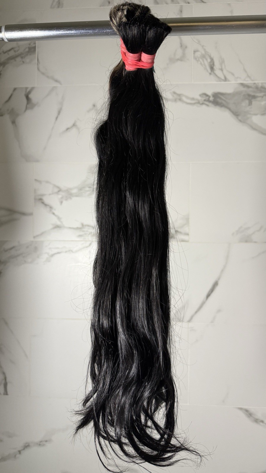 36 Inches Raw Indian Hair Hair Extensions Unprocessed No Weft Human Hair Bulks.