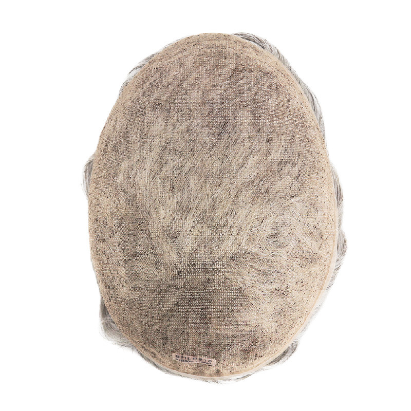 Mens Human Hair Replacement System Full French Lace Toupee Hairpiece #580
