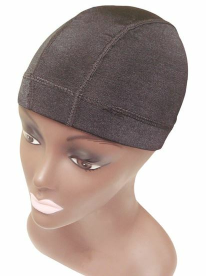 QFITT DOME STYLE SPAN WIG CAP(4PCS):Black, Beige, Brown, Auburn