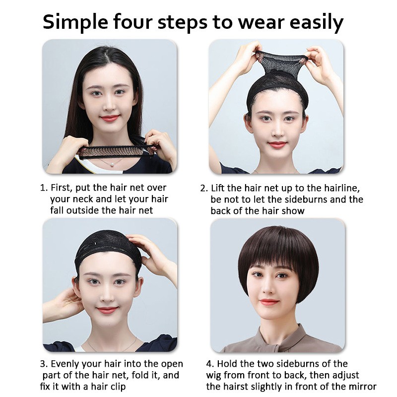 Salt And Pepper Side Bang Outward Synthetic Full Wig for Women Fashion Daily