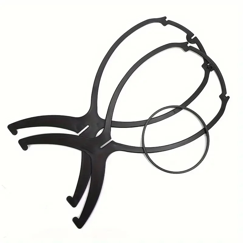 Durable Portable Plastic Wig Stand Easy Assembly Wig Cap Holder for Home Salon