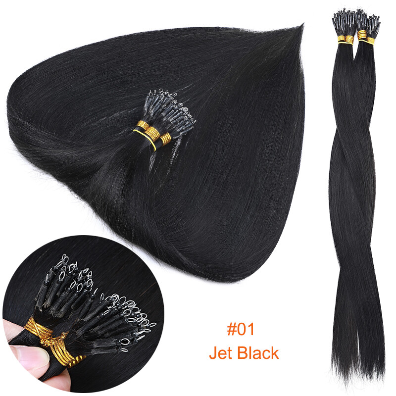 CLEARANCE Nano Ring Real Remy Human Hair Extensions Micro Loop Beads Thick 200S