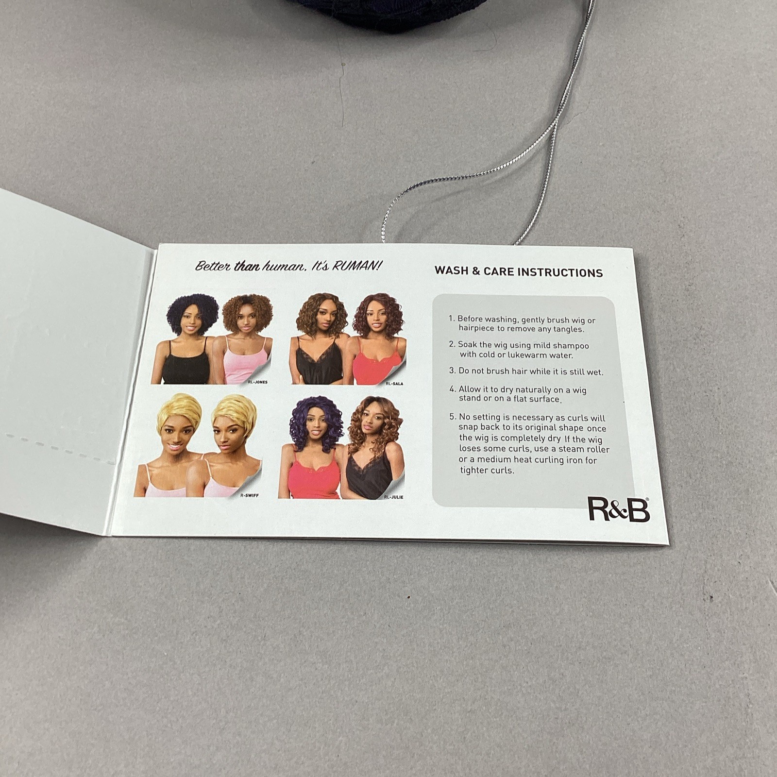R&B RL-WE #BV Blue Violet Premium Synthetic Blend Wig Adjustable