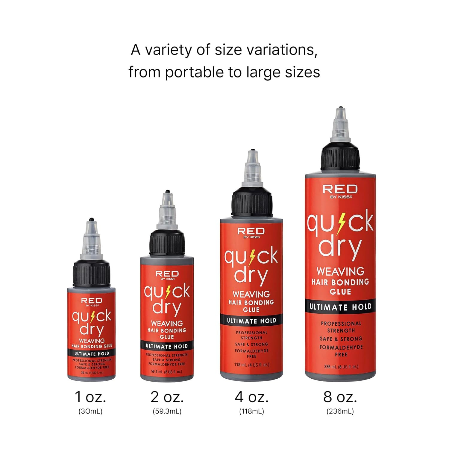 Quick Dry Hair Bonding Glue, Professional Strong & Long-Lasting Weave Adhesive,