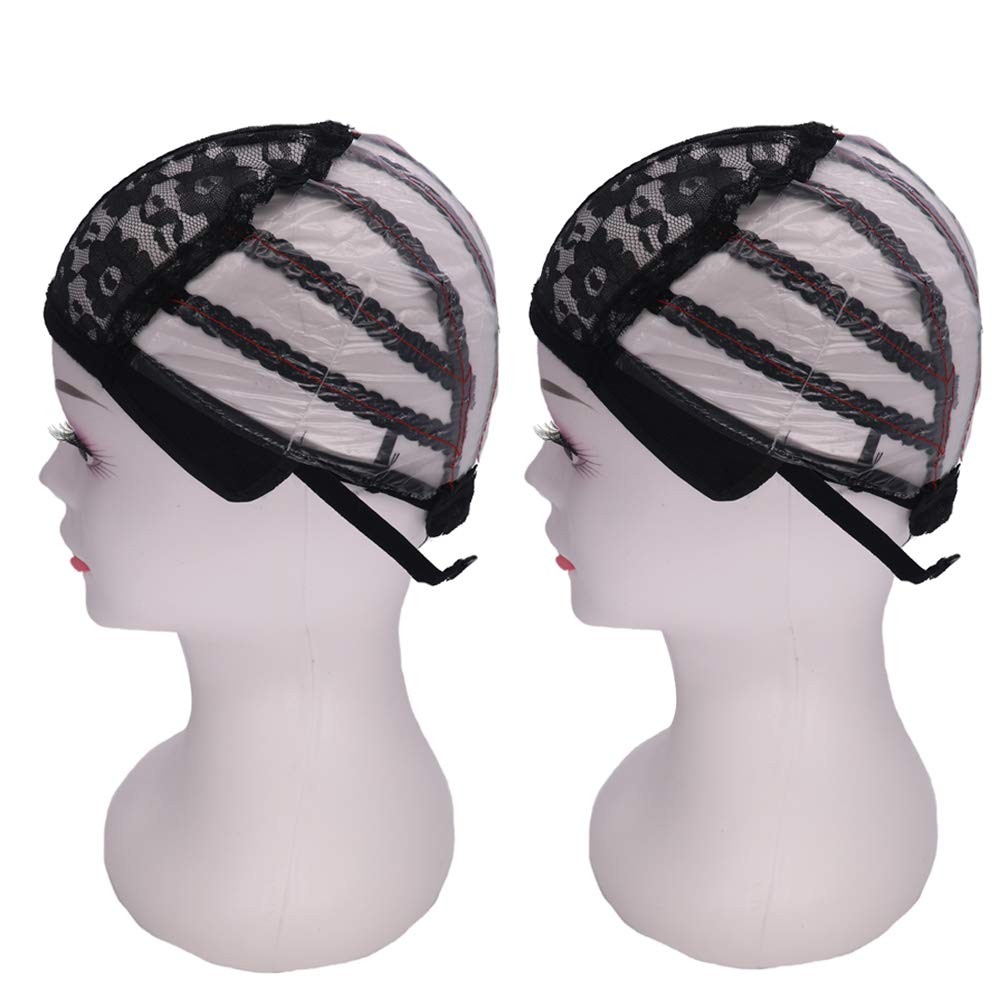 2Pcs Ventilated Wig Cap for Wig Making with Plastic Breathable Wig Cap with A…