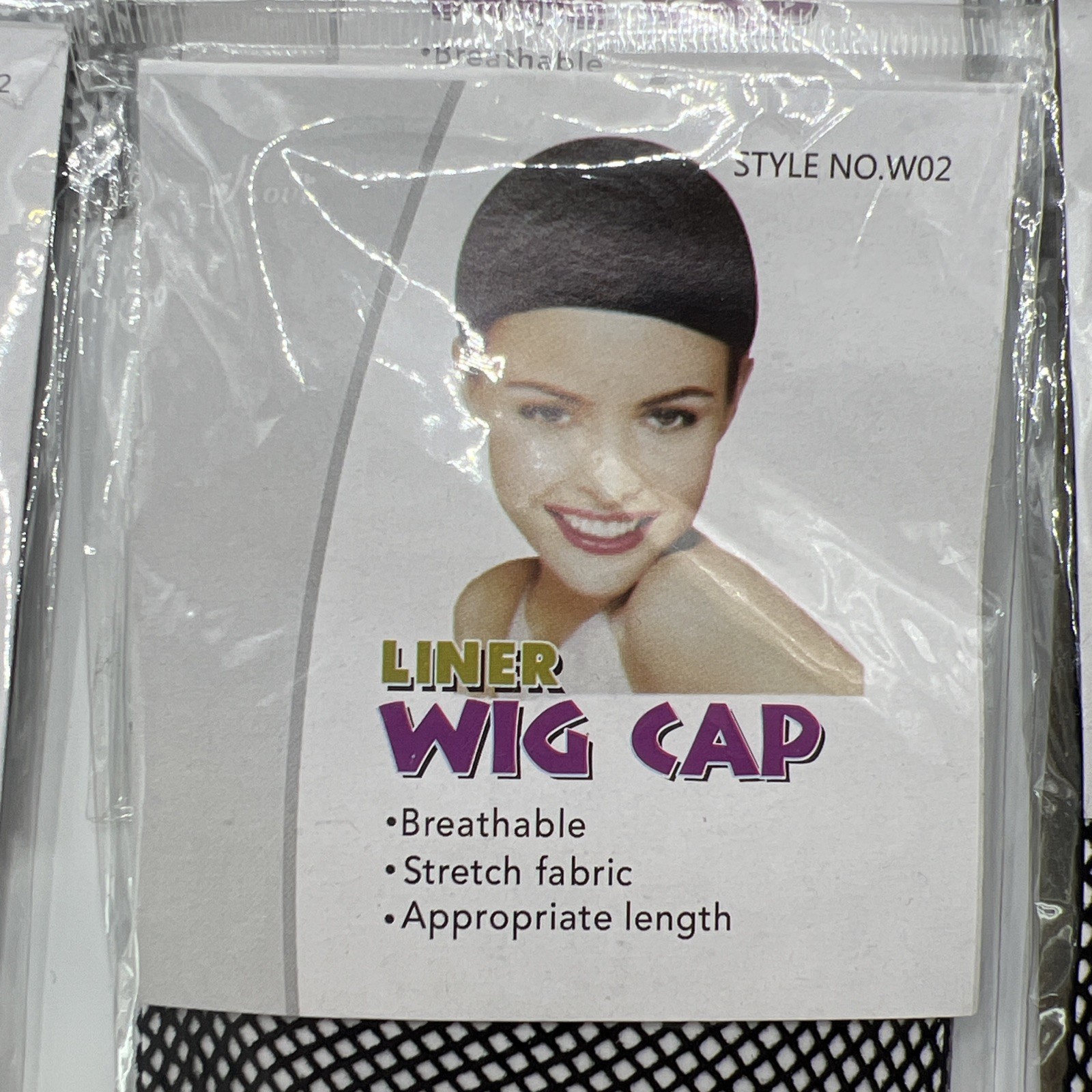 SEALED 7 Liner Wig Cap Style No. W02 Breathable Stretch Fabric(Black,Brown)