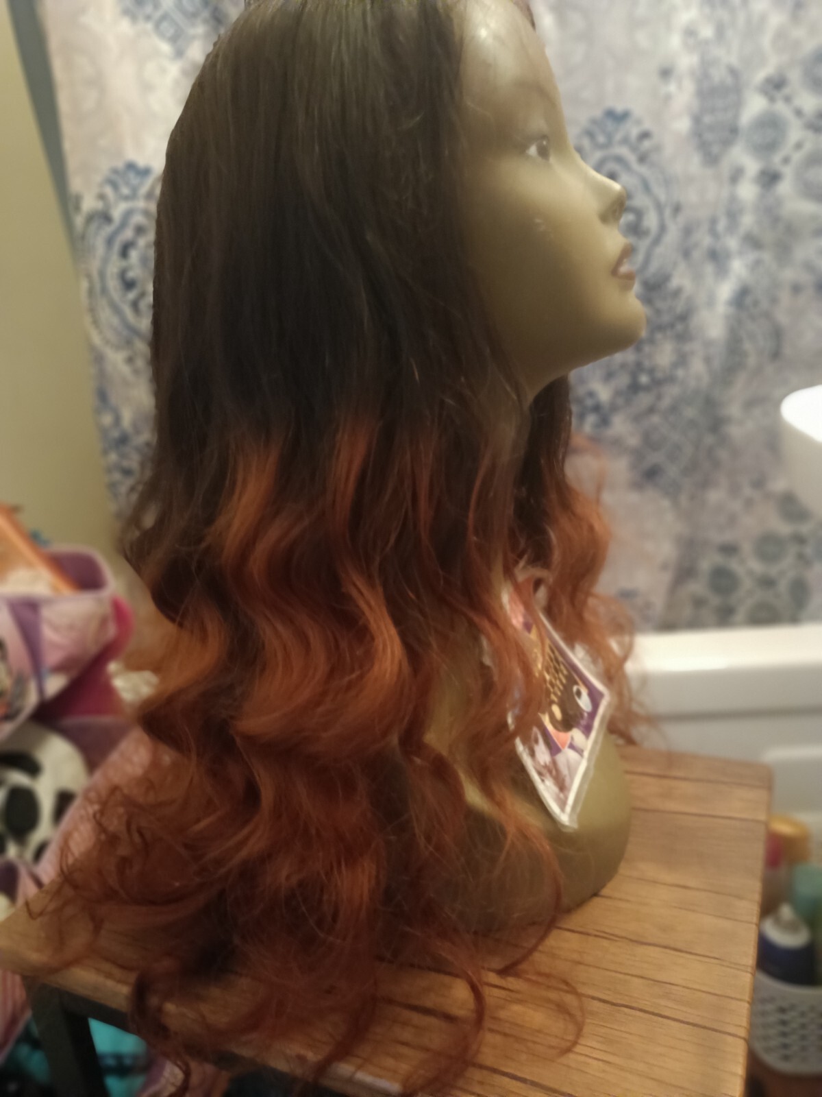 HUMAN HAIR OMBRE LACE FRONT WIG CUSTOM COLOR 250 DENSITY !!