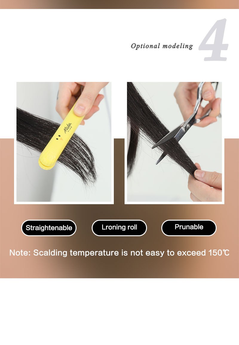 Fluffy Short Bob Wig with Curtain Bangs Heat Resistant Synthetic Cosplay Party