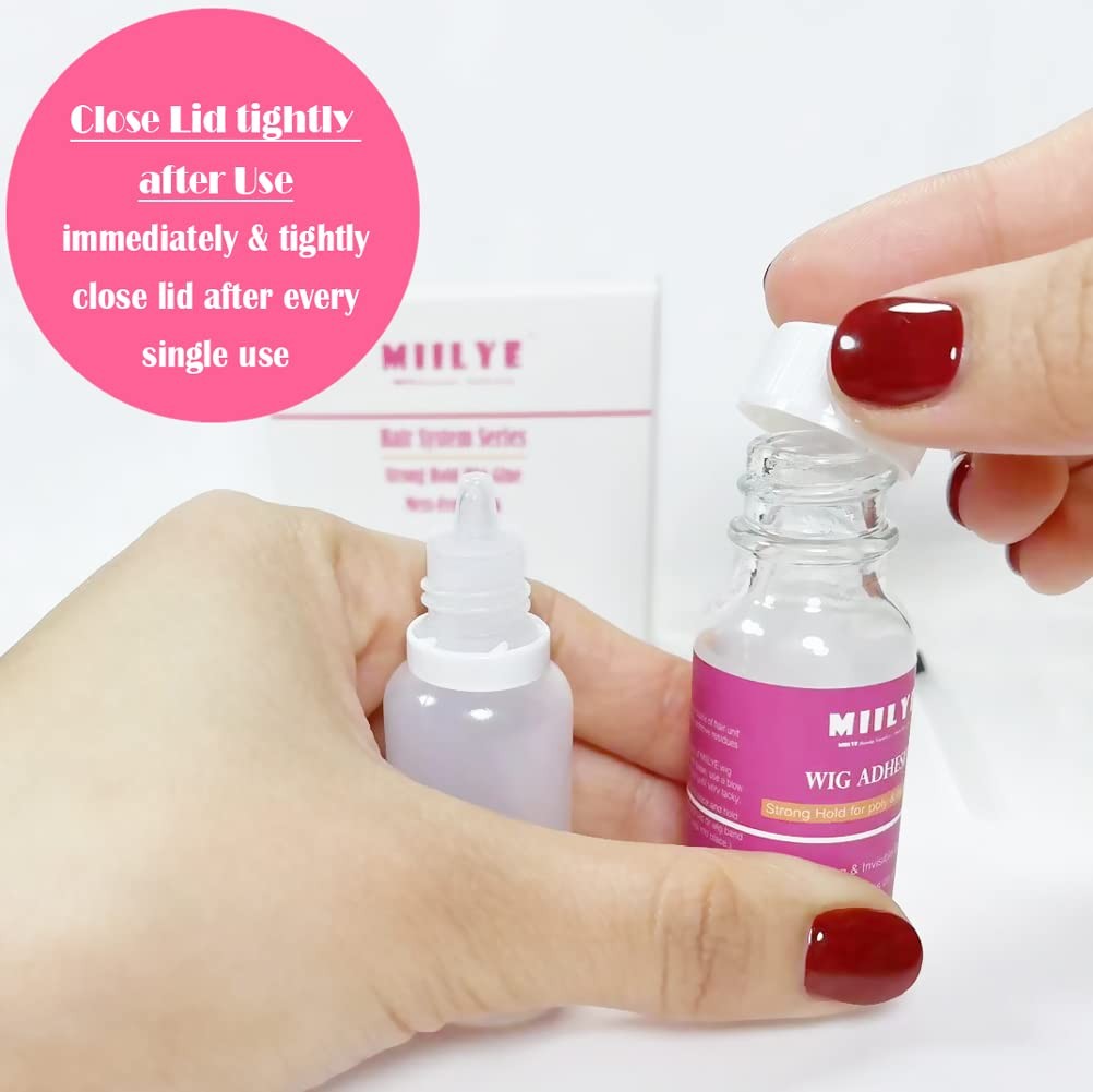 Waterproof Lace Glue, Clear| Invisible Hair Replacement Wig Bonding Glue, Str…