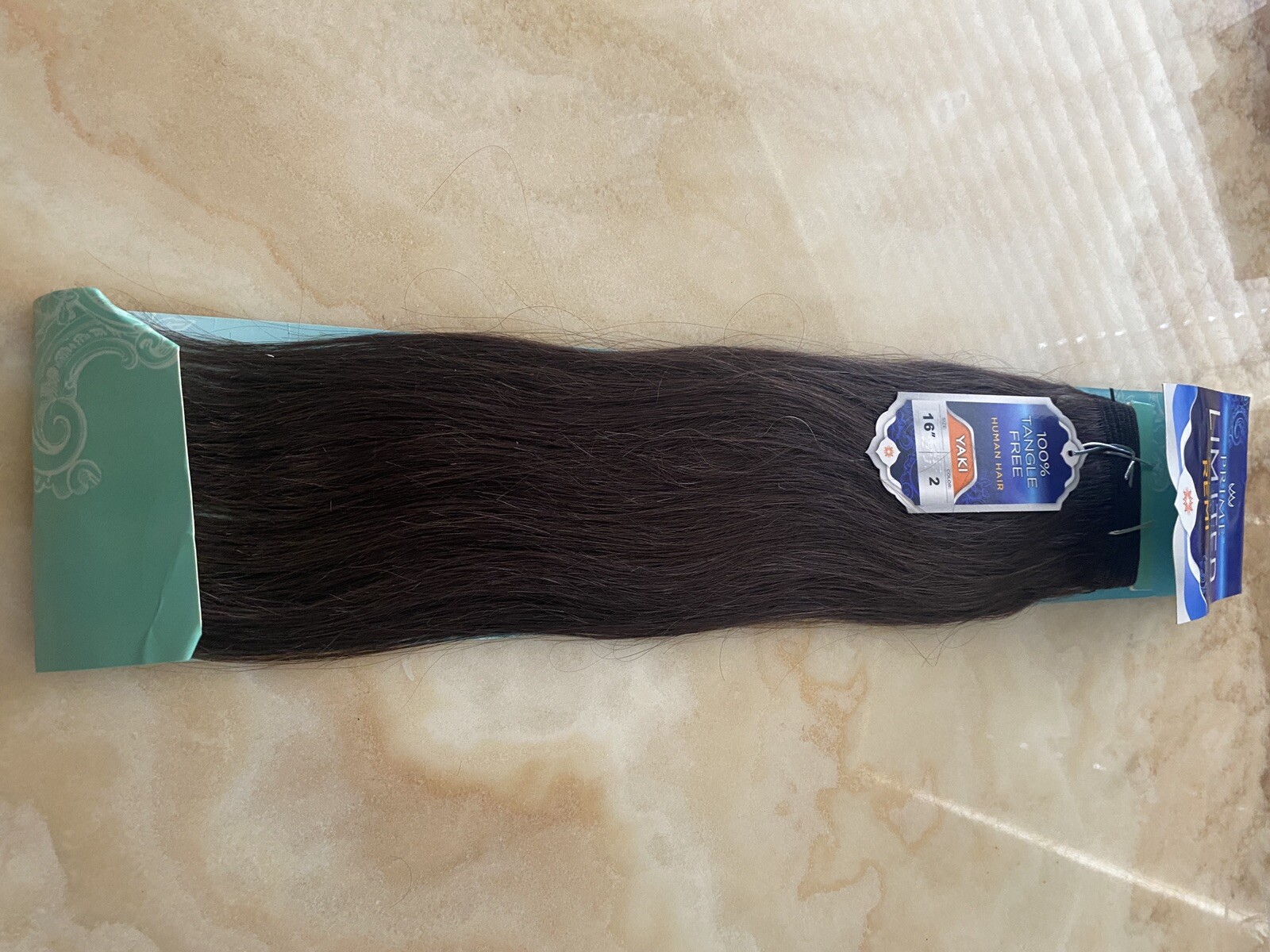 REMI PRIME LIMITED 100% HUMAN HAIR SOFT YAKY WEAVE- “16”INCH COLOR 2 TANGLE FREE