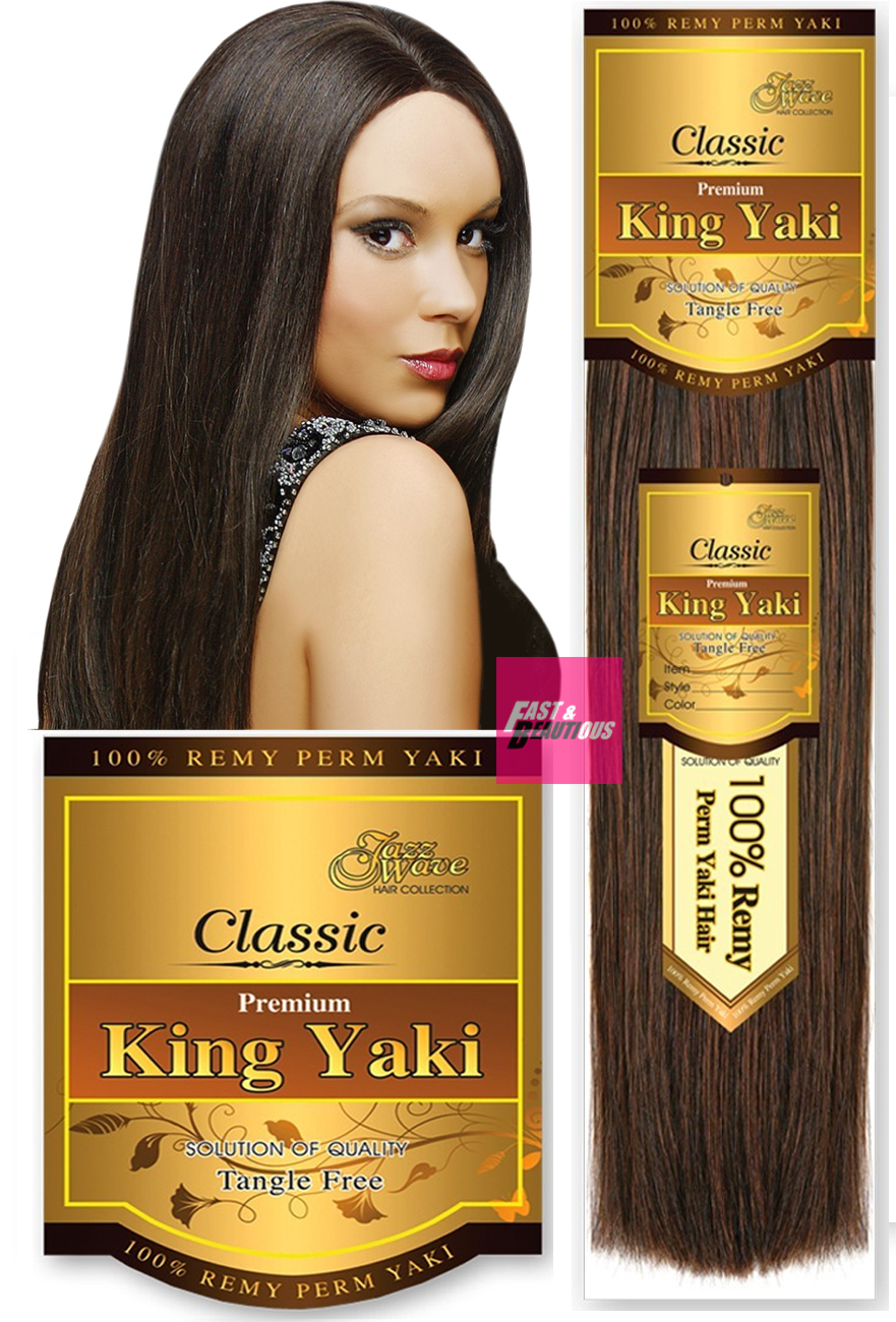 JAZZWAVE PREMIUM REMY KING YAKI 100% REMY PERM YAKI NATURAL TEXTURE