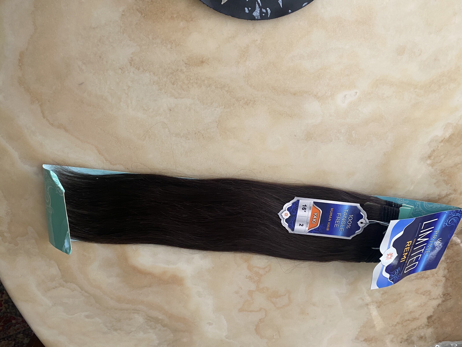 REMI PRIME LIMITED 100% HUMAN HAIR SOFT YAKY WEAVE- “16”INCH COLOR 2 TANGLE FREE