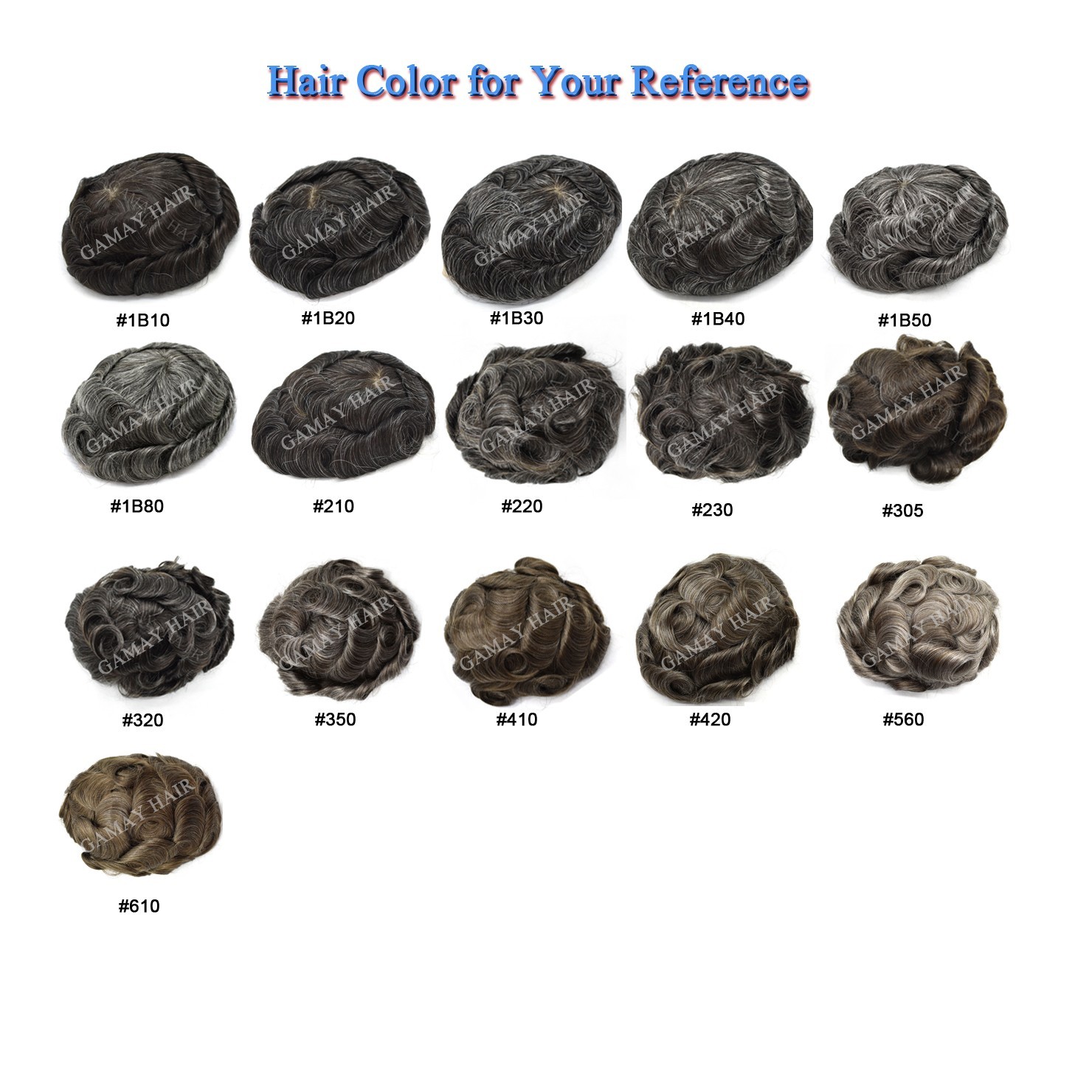 Invisible Human Hair Mens Frontal Hairpiece V-Loop Skin Pu for Receding Hairline