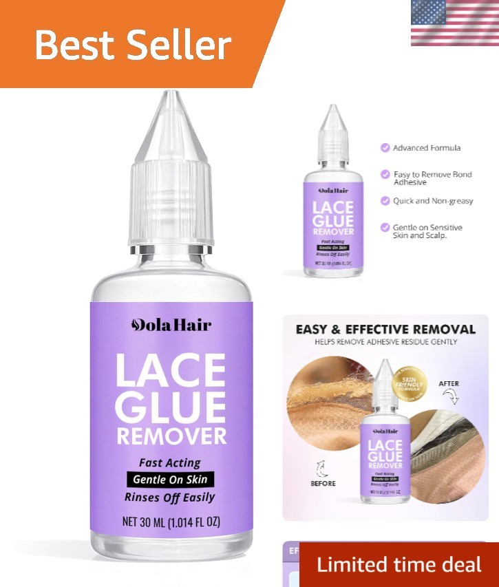 Gentle Lace Glue Remover for Wigs and Hair Extensions – Waterproof Formula