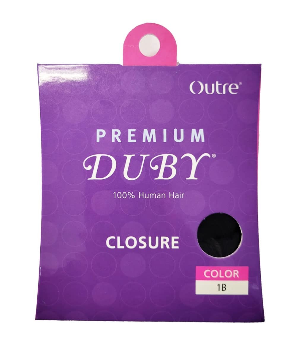 Luxurious Human Hair DUBY Closure 1B Off Black – Easy Weave Installation