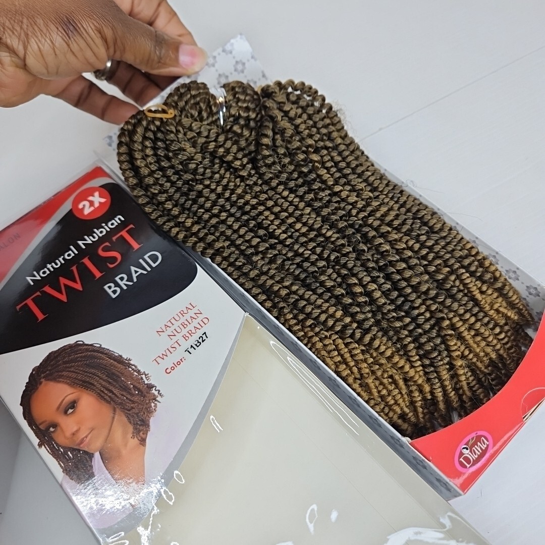Original Natural Nubian Twist Braid 100% Kanekalon 2X BraidingHair Elastic Twist
