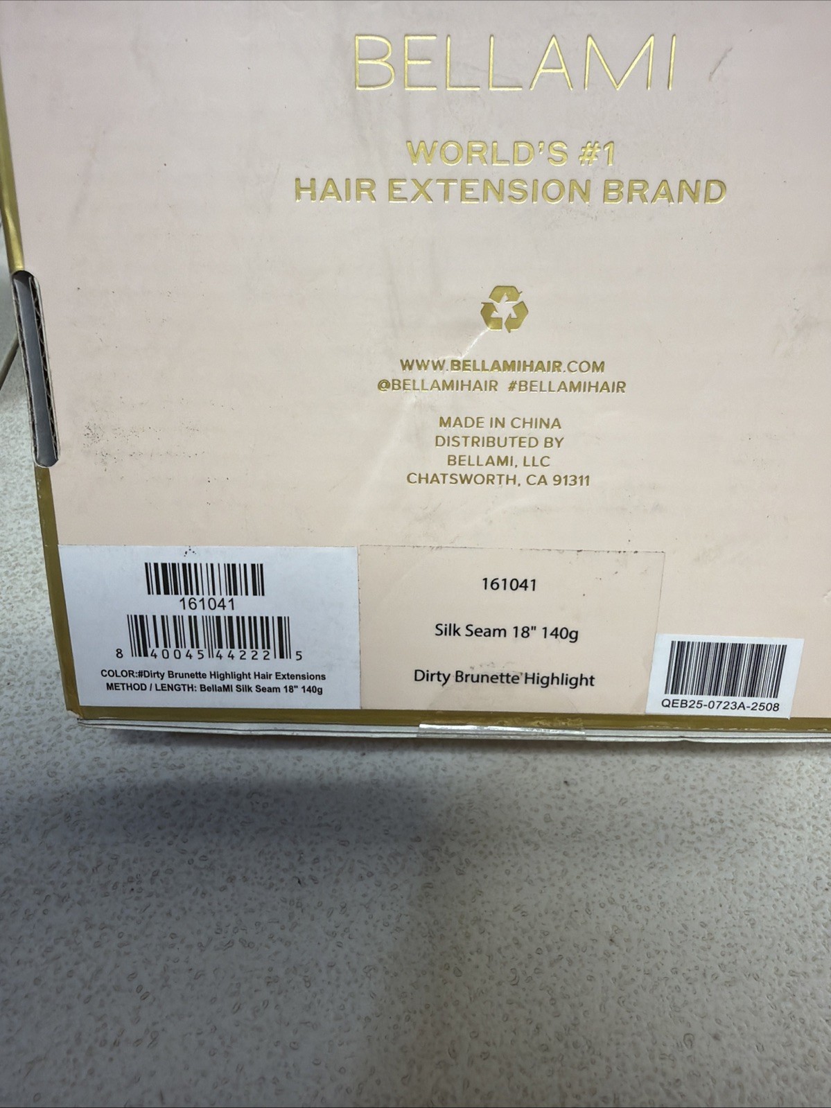 BELLAMI SILK SEAM DIRTY BRUNETTE HIGHLIGHT 18in 140g
