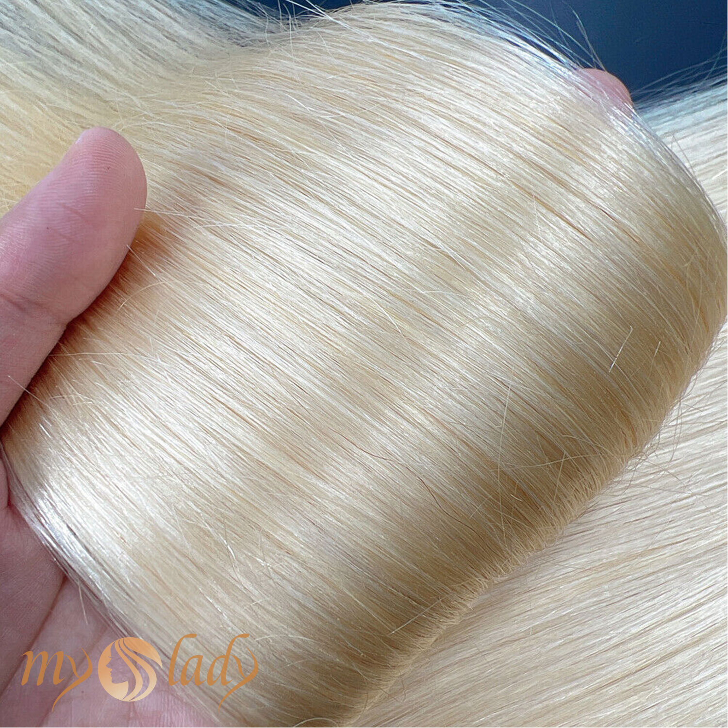 THICK 100G Tape In 100% Remy Human Hair Extensions Skin Weft FULL HEAD Blonde US