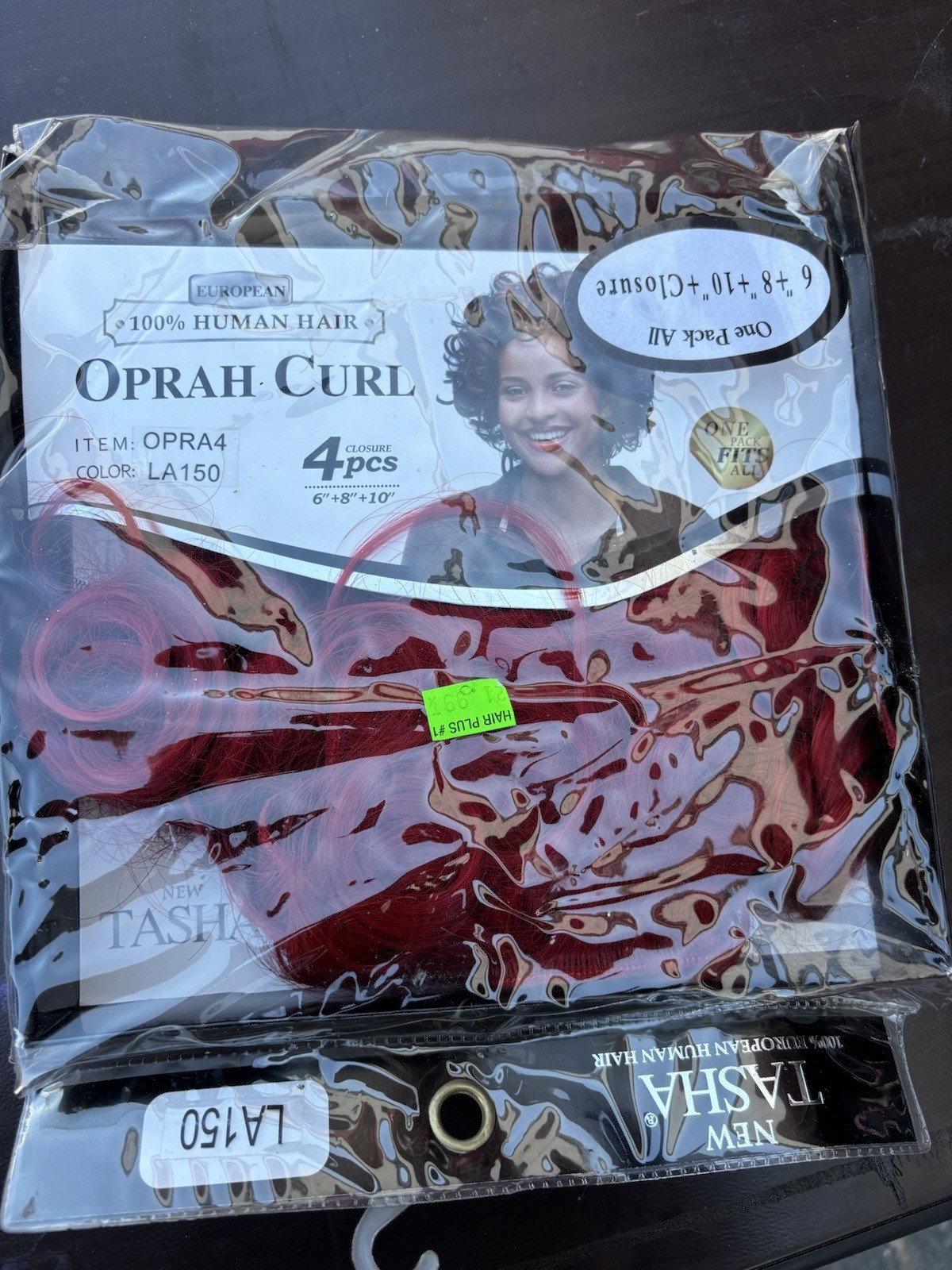 New Tasha European Human Hair Oprah Curl Weft Extensions 4pcs 6in LA150