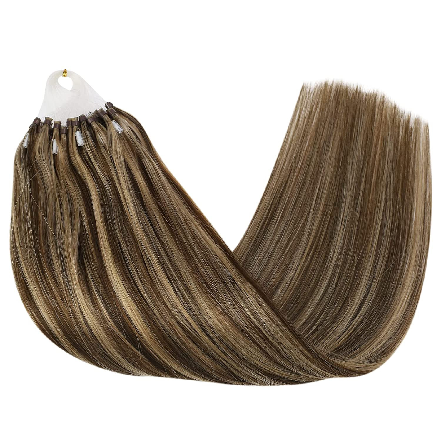 Micro Beads Hair Extensions Real Human Hair Micro Loop Link Remy Hair 16-26inch