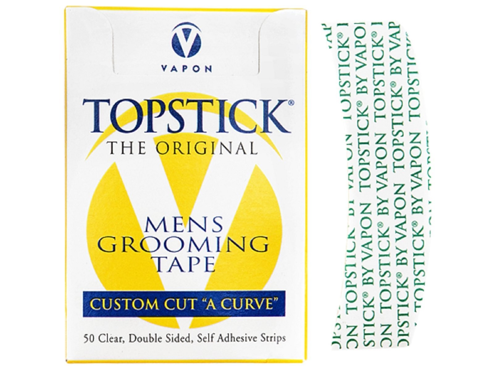 Original Custom Cut A Curve Men’s Grooming Tape 50 Strips Box