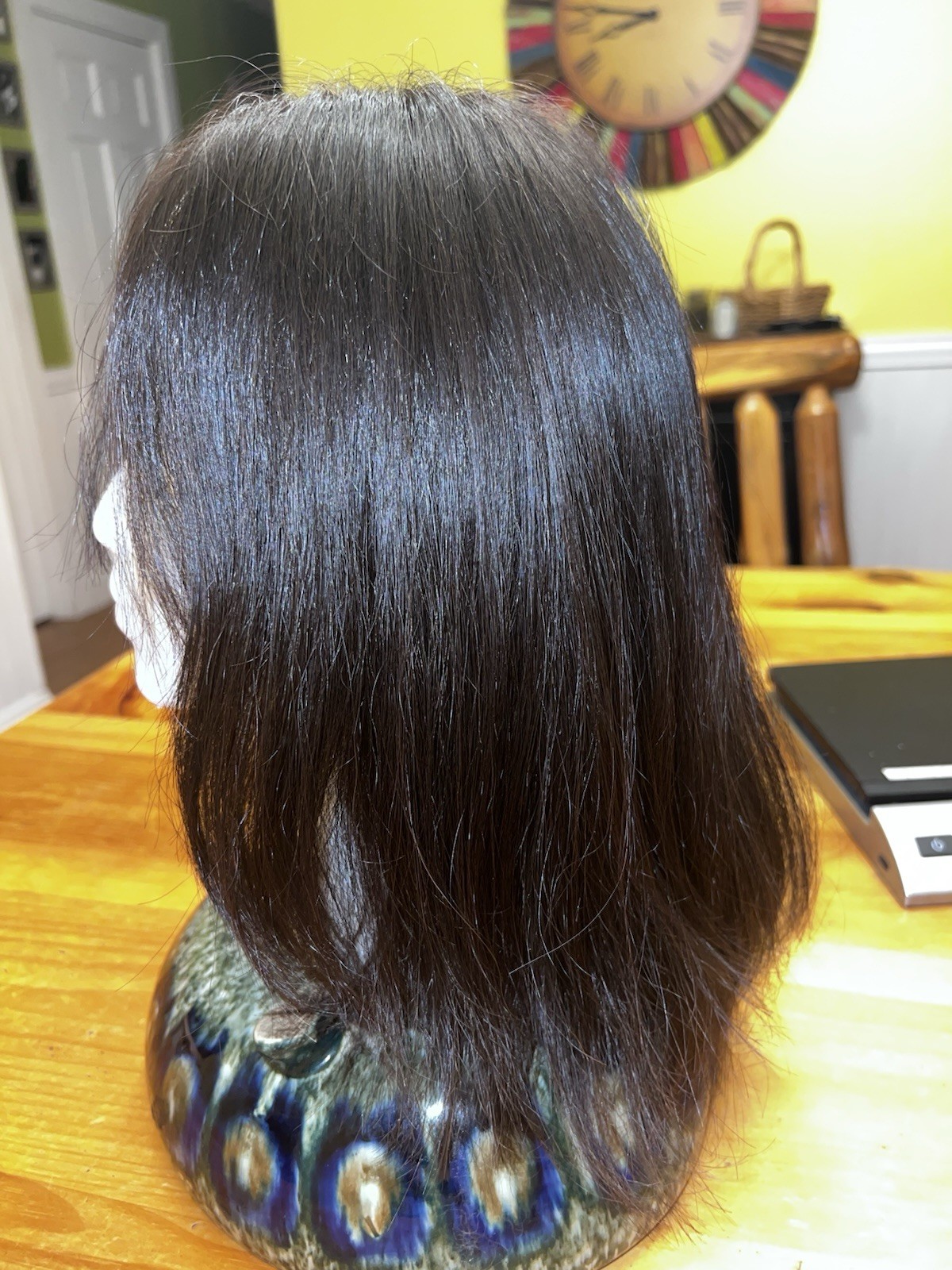 Madison Hair Collection Human Hair Wig Dark Brown/Black Size Medium