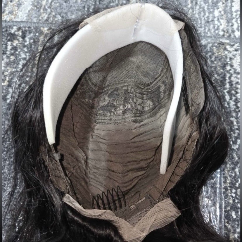 16 Inch 4×4 Lace Closure Wig Body Wave Human Hair Natural Black Glue-less New